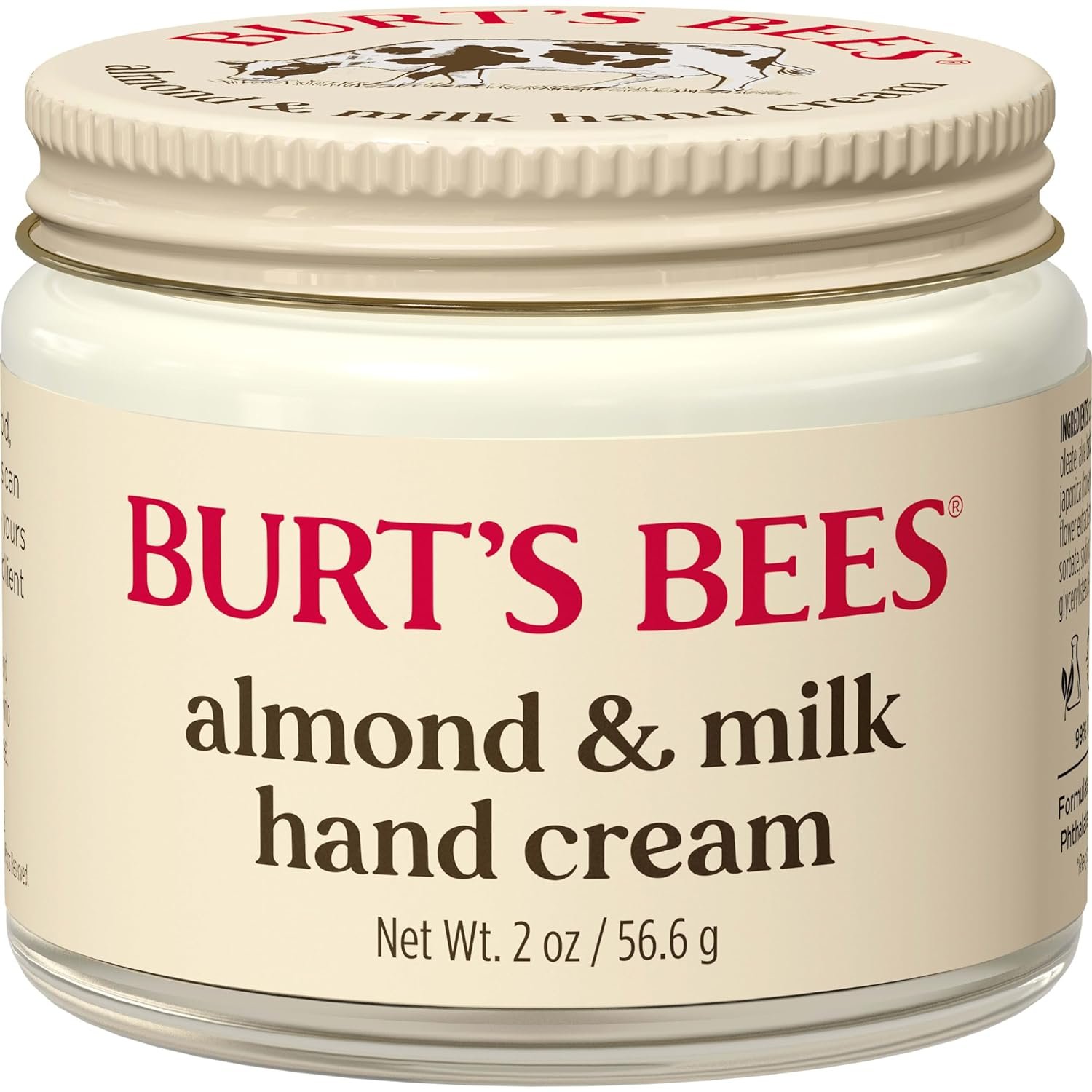 Burt’s Bees Almond & Milk Hand Cream, 2 Oz