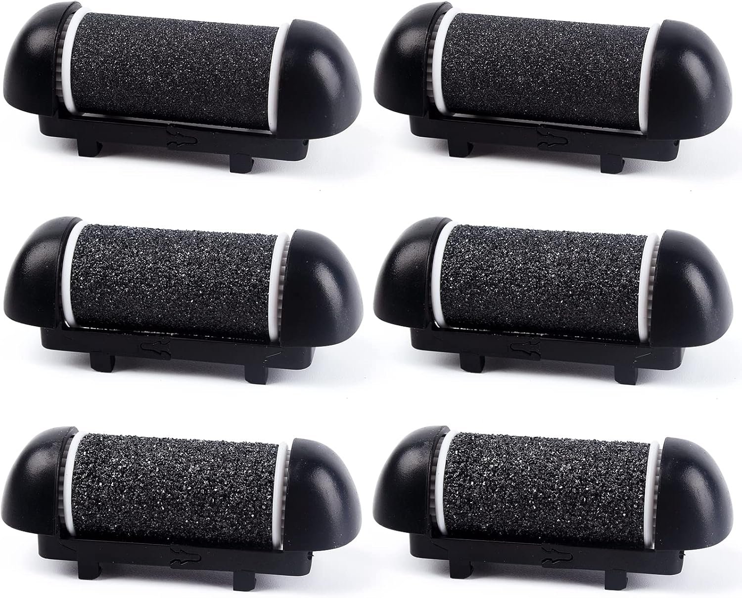 6 PCS Replacement Roller Head for Electric Callus Remover – Feet Pedicure Kit Refill Rollers – Extra Coarse, Regular Coarse, Fine