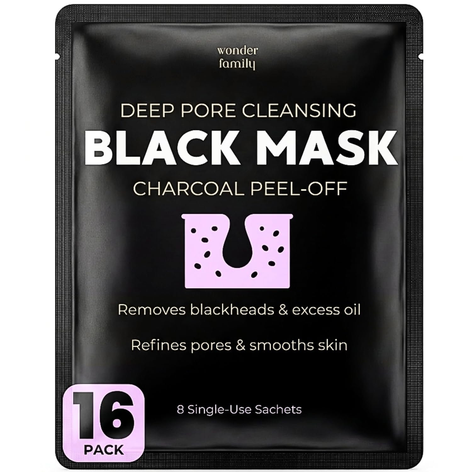 Black Mask Peel Off Face Mask with Activated Charcoal Powder – Korean Blackhead Remover Mask for Nose & Face, Pore Cleaner, Clay Mask & Strips Alternative, Face Mask Skincare for Men & Women, Gift Set